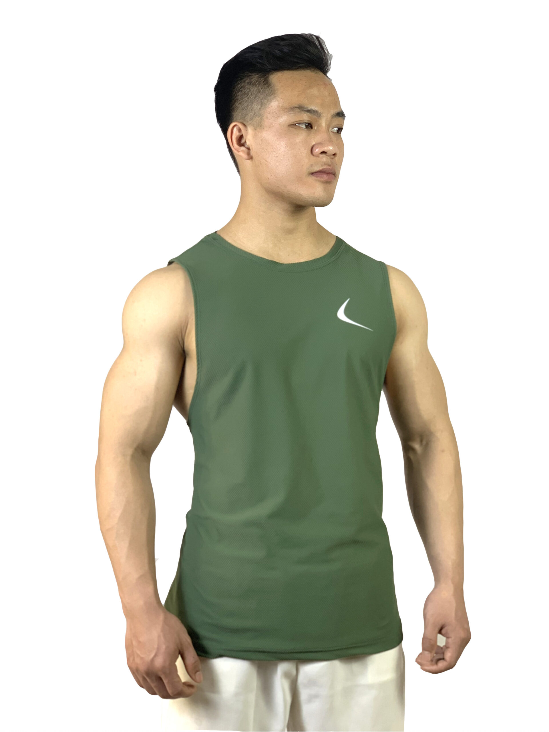ÁO SINGLET MATRIX DROP ARM DỆT SEAMLESS - Ảnh 2