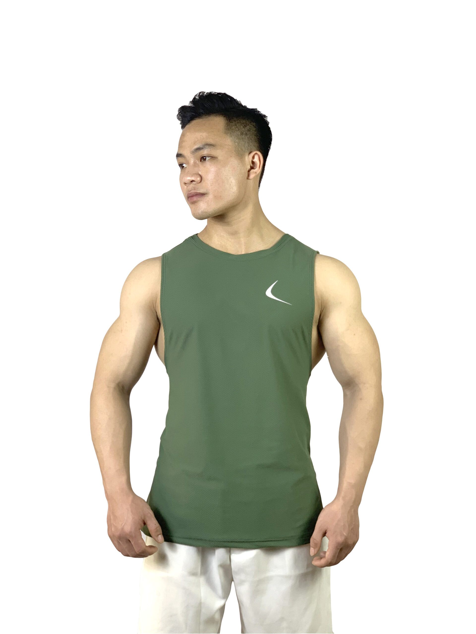 ÁO SINGLET MATRIX DROP ARM DỆT SEAMLESS