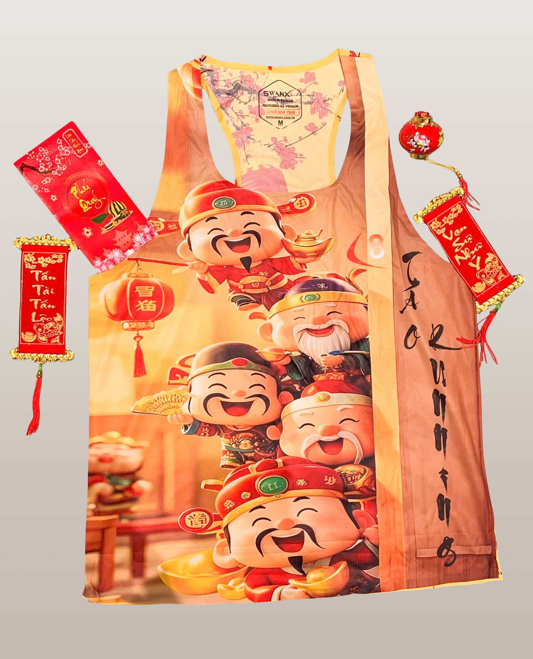 Táo Luner New Year singlet running